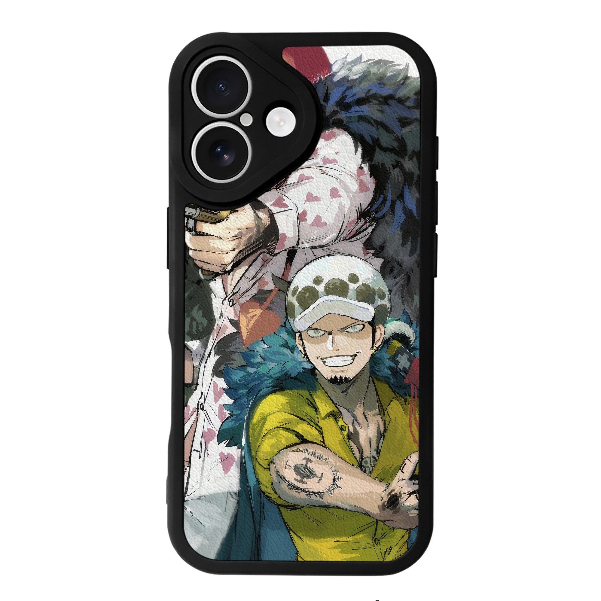 （画像用） ワンピース ONE PIECE 【iPhone 16シリーズ対応】シリコンスマホケース（レザー調） 材質：シリコン